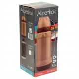 Фото товара - Alpenkok AK-10034S Термос со стеклянной колбой 1,0л, 2 крышки-чашки, бежевый [1/12] №4