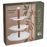 Фото товара - Alpenkok AK1-0045 Этажерка 3-х ярусная 
