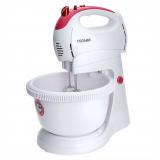 Delta, LUX DL-5071C, Миксер кухонный, 350 Вт, с чашей, 5 скоростей, белый [1/4]