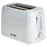 Delta, LUX DL-090, Тостер, 750 Вт, 2 тоста, 6 степеней прожарки, белый [1]