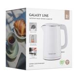 Фото товара - Galaxy Line, GL 0373, Чайник электрический, 2200 Вт, 1.5л, двойные стенки: нерж. сталь/пластик, белый [1/6?] №2