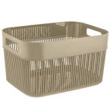 PlastRep Корзина для хранения Keeplex с ручками 12л 33,8х24,6х19см, бежевый топаз [1/7?]