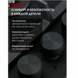 Фото товара - Варочная панель газовая MACBI MBH64WFGI.V4-NM, черное стекло нанотехнология, 8мм, размеры 51х58.4см, 4 конф (+WOK), чугунные решетки [1] №4