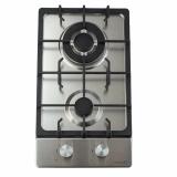 Варочная панель газовая MACBI MBH32WFXI.G2-SS, 50х29см, 2 конфорки (+WOK), нержавеющая сталь [1]