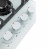 Фото товара - Варочная панель газовая MACBI MBH64WFGI.G2-NM-WH, 51х59см, 4 конфорки (+WOK), белое стекло нанотехнология толщиной 8мм [1] №5