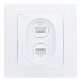 General Дельта белый Розетка двойная компьютерная RJ45 скрытой установки IP20 [1/10?]