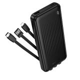 Borofone, BJ79, Повербанк, Емкость (mAh): 10000, Выходной ток (А): 2, Вход: 1 USB, Type-C, Выход: Lightning, Type-C, USB, Li-ion, черный [1]