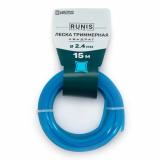 Следопыт Леска для триммера RUNIS, квадрат 2,4 мм, 15 м, цв. Синий [1/132?]