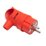 Volsten S2-PZ Red Вилка угловая с кольцом каучук. красн. с/з 16A IP44 [1?]