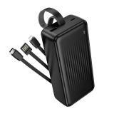 Borofone, BJ79В, Повербанк, Емкость (mAh): 30000, Li-ion, Вход: Type-C, Выход: 2 USB,Lightning,Type-C, Выходной ток (А): 2, черный [1]