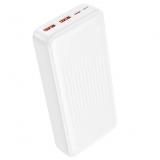Borofone, BJ80A, Повербанк, Емкость (mAh): 20000, Li-ion, Вход: 2 USB, Type-C, Выход: 2 USB, Выходной ток (А): 2, белый [1]