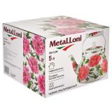 Фото товара - Metalloni EM-1338 Чайник эмалированный с керамической ручкой 5,0л.