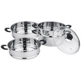Фото товара - Webber BE-082 Мантоварка-пароварка нерж.сталь d=24cm, 7 литров, 4 уровня [1/6] №2