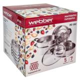 Фото товара - Webber BE-082 Мантоварка-пароварка нерж.сталь d=24cm, 7 литров, 4 уровня [1/6] №3