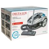 Фото товара - Delta, LUX DE-3501, Пылесос, напольный, 2400 Вт, Всасывание (Вт): 400 , Супер-циклон, пылесборник: 2,5 л, нера-фильтр: да, серебристый [1] №3