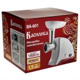 Фото товара - Василиса, ВА-601, Мясорубка, 1800 Вт, реверс, Насадки: кеббе,сосиски/колбасы, бело-красный [1/4?] №3