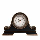 3925-005 (10) Часы настольные 38х24,5 см, корпус черный с медью 