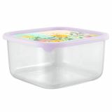 Фото товара - PlastRep Контейнер для продуктов Sugar&Spice Флора квадратный 0,8 л с гибкой крышкой [1/18?] №1