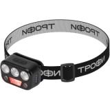 Фото товара - Трофи GA-105 Фонарь налобный светодиодный, аккумуляторный 3+3+3 Bт сенсорное управление 5 режимов [1] №2