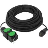 Фото товара - ЭРА GREEN LINE UDL-KG-2x2,5m-30m-IP44 Удлинитель силовой с крышками 4 розетки 30м КГ 2x2.5мм2 IP44 [1] №1