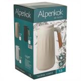 Фото товара - Alpenkok AK-10109S Термос-кувшин со стеклянной колбой 1,0л, бежевый [1] №3