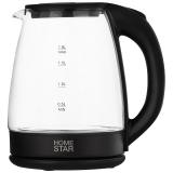 Фото товара - HomeStar, HS-1099, Чайник электрический, 1500 Вт, 1.8л, стекло, черный [1] №2