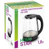 Фото товара - HomeStar, HS-1099, Чайник электрический, 1500 Вт, 1.8л, стекло, черный [1] №3