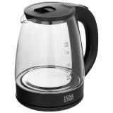 Фото товара - HomeStar, HS-1099, Чайник электрический, 1500 Вт, 1.8л, стекло, черный [1] №1